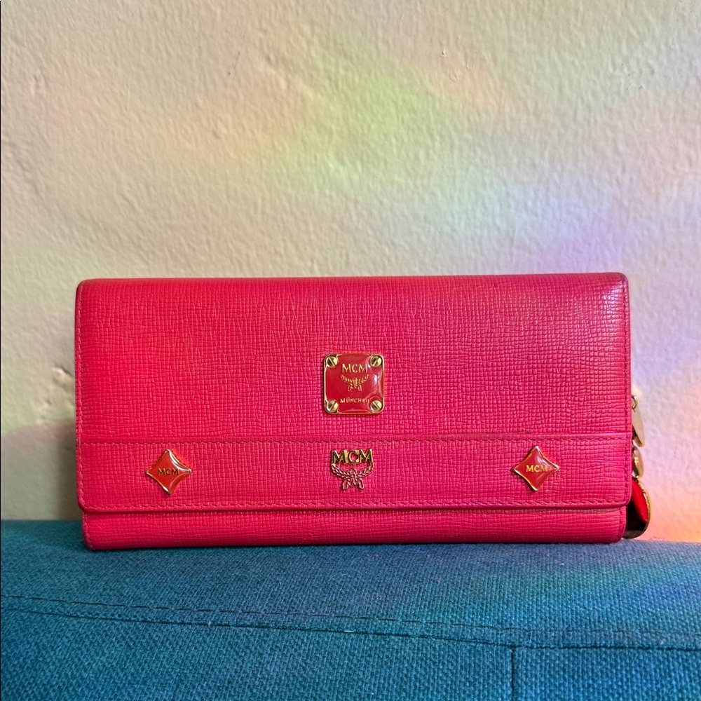 MCM trifold continental leather Princess wallet